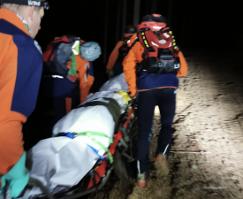 Traktorunfall auf Forstweg